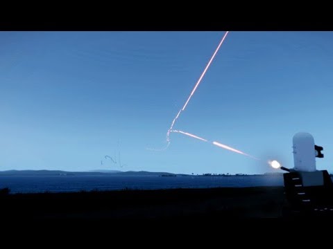 ファランクス トマホーク 巡航ミサイルを撃墜の瞬間 シウス CIWS Phalanx cruise missile BGM-109 Tomahawk