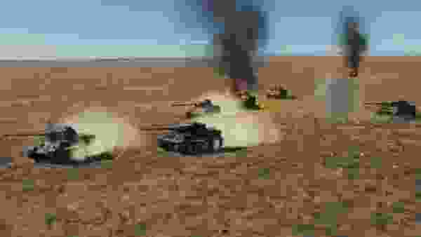 Shaman戦車100両vsWWⅡドイツ軍戦車部隊【DCSWorld】