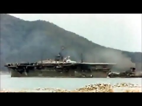 【戦後73年 決して忘れない】帝国海軍 航空母艦「葛城」による復員輸送 カラー映像（1946年 空母葛城と装甲巡洋艦八雲）