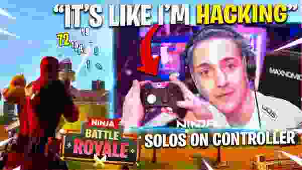NINJA TRIES FORTNITE WITH A CONTROLLER!